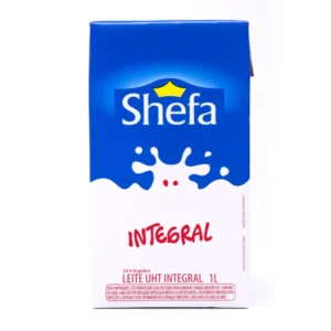 Leite Integral Shefa 1 Litro – Caixa com 12 Unidades