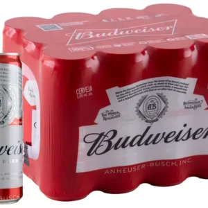 Cerveja Budweiser Lata 350ml – Caixa 12 Unidades
