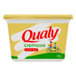Margarina Cremosa com Sal Qualy 500g – Caixa com 12 Unidades