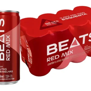 Drink Pronto BEATS Red Mix Lata 269ml – Fardo com 8 Unidades
