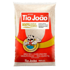Arroz Tio Joao 1kg Tipo 1 – Fardo com 10 Unidades