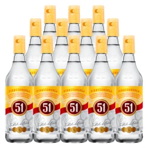 Aguardente 51 Pirassununga 965ml – Caixa com 12 Unidades