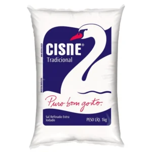 Sal Cisne Refinado 1kg – Fardo com 10 Unidades