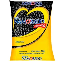 Feijão Preto Namorado 1kg – Fardo com 30 Unidades