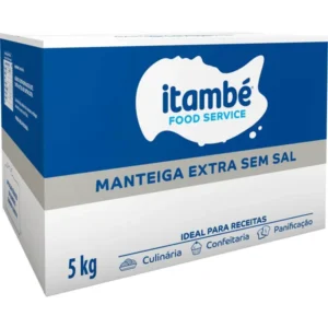 Manteiga sem sal Bloco Itambé 5kg