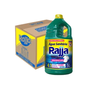 Água Sanitária 5L Rajja- Caixa com 3 Unidades